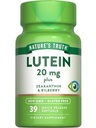 Natur Wahrheit Lutein und Zeaxanthin | 20 mg | 39 Softgels | mit Bilberry | Non-GMO & Gluten Kostenlose Ergänzung