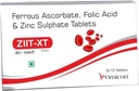Ferro, acido folico & zinco supplemento | ZIIT XT | per le donne & uomini | Confezione di (3 strisce) 30 compresse