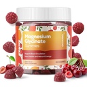90 Comte Magnésium Glycinate Gommies 400mg w/Ashwagandha Supplément - Supplément sans sucre Zinc Magnésium Glycinate Gommies Ashwagandha pour adultes