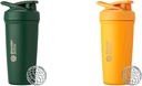 MélangeurBottle 24-Ounce en acier inoxydable Shaker Cup Bundle avec fouet en fil - Forest et Mango
