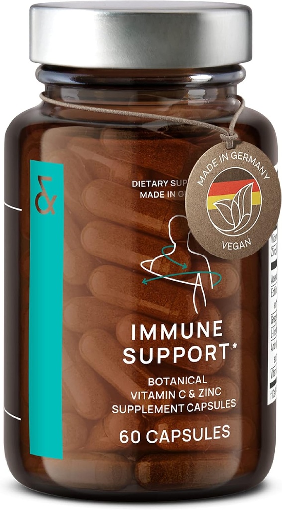 N°7 Immununterstützungsergänzung - Immunität Boost mit Echinacea - Natürliches Vitamin C von Acerola - Zink - Andrographis - Grapefruit Seed Extract - Vegan Immunsystem Vitamins Complex - 60 Kapseln