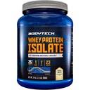 BodyTech Whey Protein Isolate Powder, Vanilla Flavor français, 25g de protéines par portion, haute teneur en poudre de protéines avec acides aminés et BCAA pour hommes et femmes, sans gluten, 1,5 lb, 23 portions
