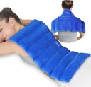 Atsuwell Large Forno a microonde per la schiena, 22 x 13 '' Full Back Heat Pad Microwavable con caldo e freddo compressione, Riscaldatori microwavable riutilizzabili per la spalla del collo, Blu