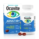 Ocuvite 50+ Vitamine et supplément minéral, Multivitamine pour la vision et la santé oculaire avec Oméga-3, Zinc, Vitamines C & E, Lutéine et Zeaxanthin, Suppléments de zinc pour les femmes et les hommes, 90 Softgels