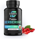 Berberine Supplement - Natürliche Pflanzenbasis mit Ceylon Cinnamon, Turmeric, Piperine, Vitamine B6, C, D - Vegan-Friendly - 60 Gemüsekappen, 900mg.