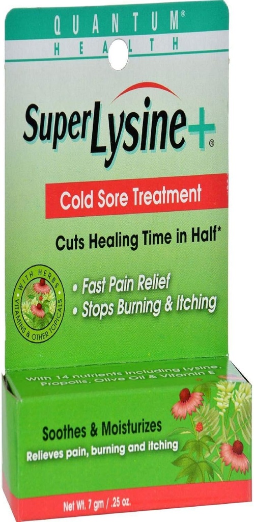 Quantum Super Lysine Plus Cold Sore Trattamento Crema - 0.25 Oz
