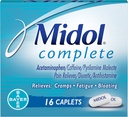 Midol Complete Caplets - 16 Caplets, 3er Pack