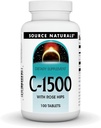 Source Naturals C-1500, con Rose HIPS 1500 mg per il supporto del sistema immunitario - 100 compresse