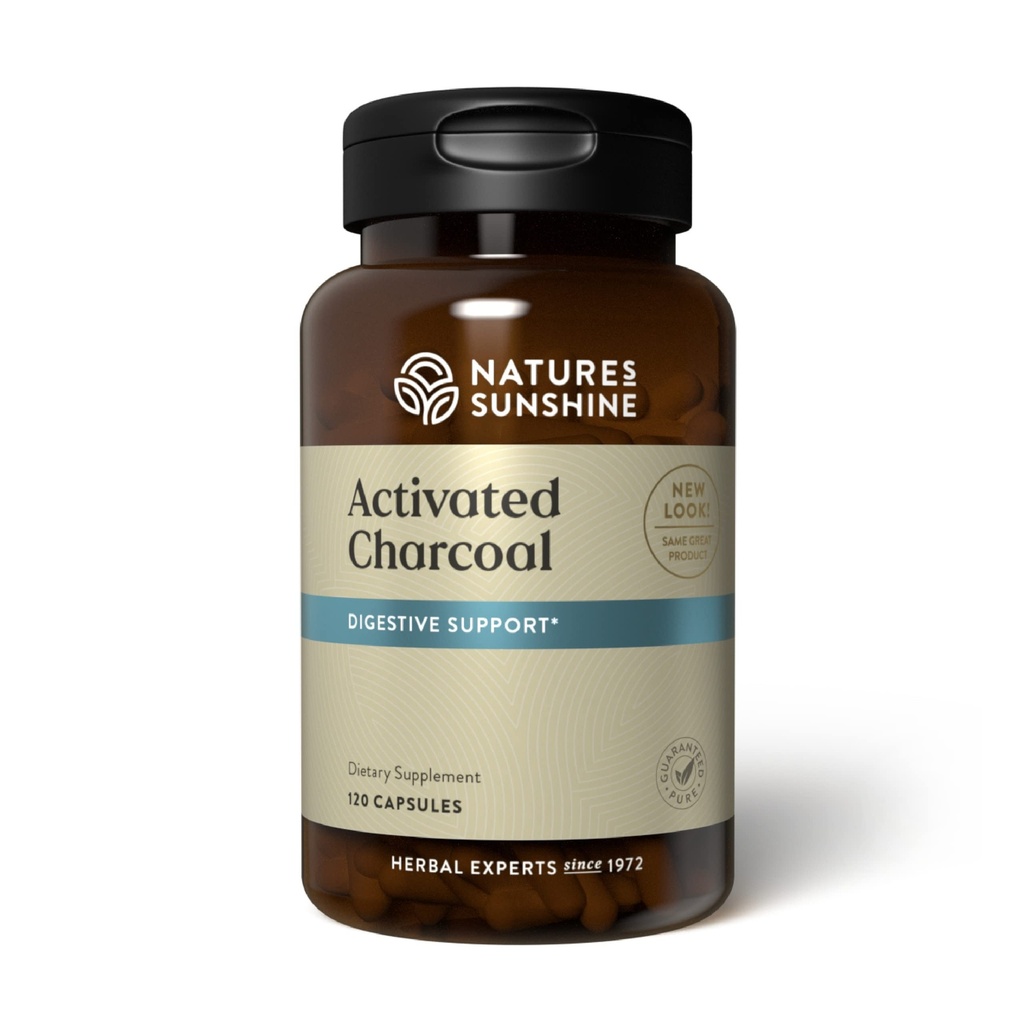 Nature Sunshine activé charbon 120 Capsules