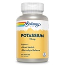 Solaray Potassium 99 mg - Electrolyte Balance Formula - Supplemento di potassio per elettroliti, Vascular and Heart Health Support - 60-Day Money Back Guarantee, Lab Verified, 200 Servings, 200 VegCaps