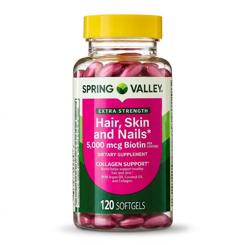Primavera Valle Extra Forza Capelli, Pelle & Nails Dietry Supplemento 120ct 5000 mcg