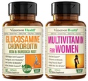 Vegan Glucosamina Chondroitin MSM Joint Support Supplement & Multivitamina completa per le donne