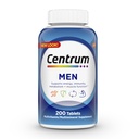 Centrum Multivitaminico per gli uomini, Multivitaminico/Multiminerale Supplemento con Vitamina D3, B Vitamine e Antiossidanti, Senza glutine, Ingredienti Non OGM - 200 Conte