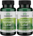 Swanson Full Spectrum Spinat Blatt 400 Milligramme 90 Veg Kapseln (2 Packung)