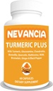 Turmeric Plus - mit Turmeric, Glucosamin, Chondroitin, Boswellia, Methionin, MSM & More – 10 Inhaltsstoffe, die Gelenk, Knochen, Haut, Verdauung, Herz und Immune Gesundheit unterstützen - 60 Kapseln