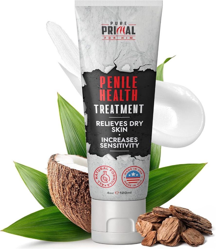Crème pénienne primaire pure pour les hommes – Crème de santé du pénis à absorption rapide pour le soutien de la peau d'hydratation et le soulagement de l'irritation – traitement hydratant quotidien