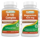 Best Naturals B-100 Complex & Magnesium Glycinate 425 mg