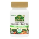NaturesPlus Source of Life Garden Women’s Once Daily Multivitamin - 30 Tablets - Supports Energy & Healthy Immune System - USDA Certified Organic, Non-GMO, Vegan, Gluten Free - 30 Servings
