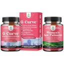 Bundle of G Curve Horny Goat Weed for Women for Enhanced Energy Mood Performance and Extra Strength Saw Palmetto for Women 500mg - DHT Blocker - 30 jours d'approvisionnement - Vitamines capillaires pour supplément de perte de cheveux
