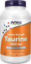 MAINTENANT Aliments suppléments, Taurine 1 000 mg, double résistance, santé du système nerveux*, 250 gélules