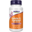 NOW integratori alimentari, Indole-3-Carbinol 200 mg con Flax Lignan Extract, 60 capsule di veg