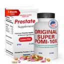 Orignal Super POMI 10X Prostata-Gesundheitsergänzungen für Männer - Kräuterformel mit Granatapfel, Kurkuma und Grüner Tee - Unterstützt Prostata-Funktion und fördert Urinärkomfort - 90 Zähler