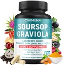 Sourop Graviola Capsules avec Elderberry, Turmeric, Ginger, Chardon de lait, Tart Cherry et plus - 120 Capsules pour 4 mois d'approvisionnement