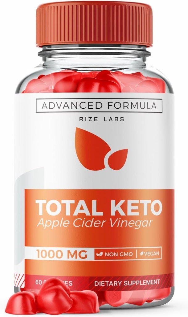 les laboratoires de taille Total Keto Apple Cider Vineger Gummies pour la perte de poids avancée, Keto supplément à perdre Belly Fat, Gummy Reviews, formule de force maximale, Gomitas (60 Gummies)