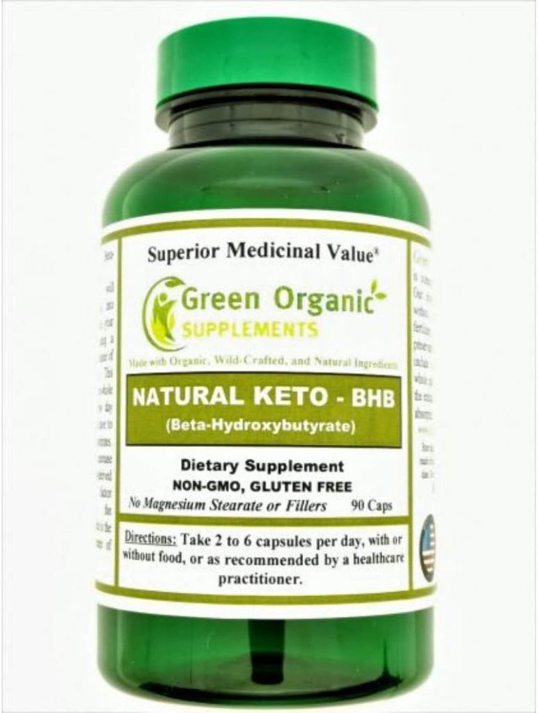 Grüne Bio-Ergänzungen Keto, BHB, Beta-Hydroxybutyrat (Pack von 1)