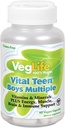 VegLife Vital Teen Boys Multiple Veg Cap, 60 Conte
