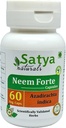 Neem Forte Capsules 500 mg. 60 Veg. Kapsel | Neem (Azadirachta Indica) Extrakt Kapseln für Männer und Frauen | Ayurvedische Kräuterergänzung/Remedies (1 Flasche 60 Kapseln)