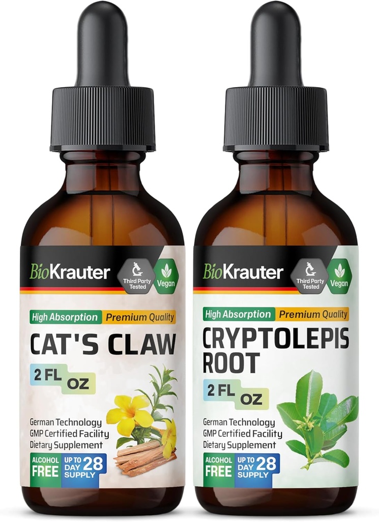 Claw Tincture 2 Fl. Oz. & Cryptolepis Tincture 2 Fl. Oz.