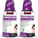 FORCE FACTOR Somnapure, 2-Pack, Schlafhilfe für Erwachsene mit Melatonin, Valerian Root, & Lemon Balm, Flüssige Ergänzung zu Fall Asleep Faster, Bleiben Sie länger, & Wake Up Refreshed, 16oz, 48 Servierungen