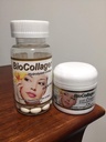 Set Bio Collagen Idrolizzato Collagen softgels (1000 mg) & BioCollagen con Crema Antiossidante Elastina 2 oz (Promotes Healthy Skin Hair and Nails)