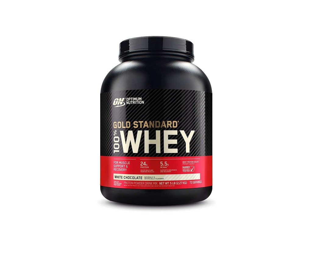 Optimum Nutrition Oro Standard 100% Whey Bianco Cioccolato -- 5 lbs