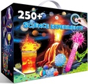UNGLINGA 250+ Kits d'expériences scientifiques pour enfants, garçons et filles Jouets Cadeaux d'anniversaire Idées, Ensemble de chimie, S.T.E.M Activités Projet éducatif, Kit scientifique Volcan