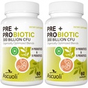 Probiotics for Women & Men - 300 Billion CFU, 24 Strains + 15 Organic Herbs Prebiotics Blend, Daily Probiotic for Digestive Health, Immune, Gut, Bloating - 120 Vegetarische Kapsel (120-Days Supply)