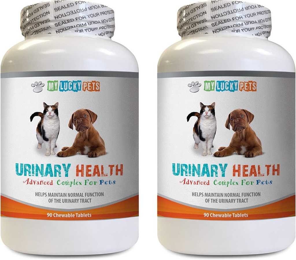 Dog Urinary Diet - Haustiere Urinary Health Complex - für Hunde und Katzen - Advanced Bladder Support - uva Ursi für Hunde - 2 Flaschen (180 Bäume)