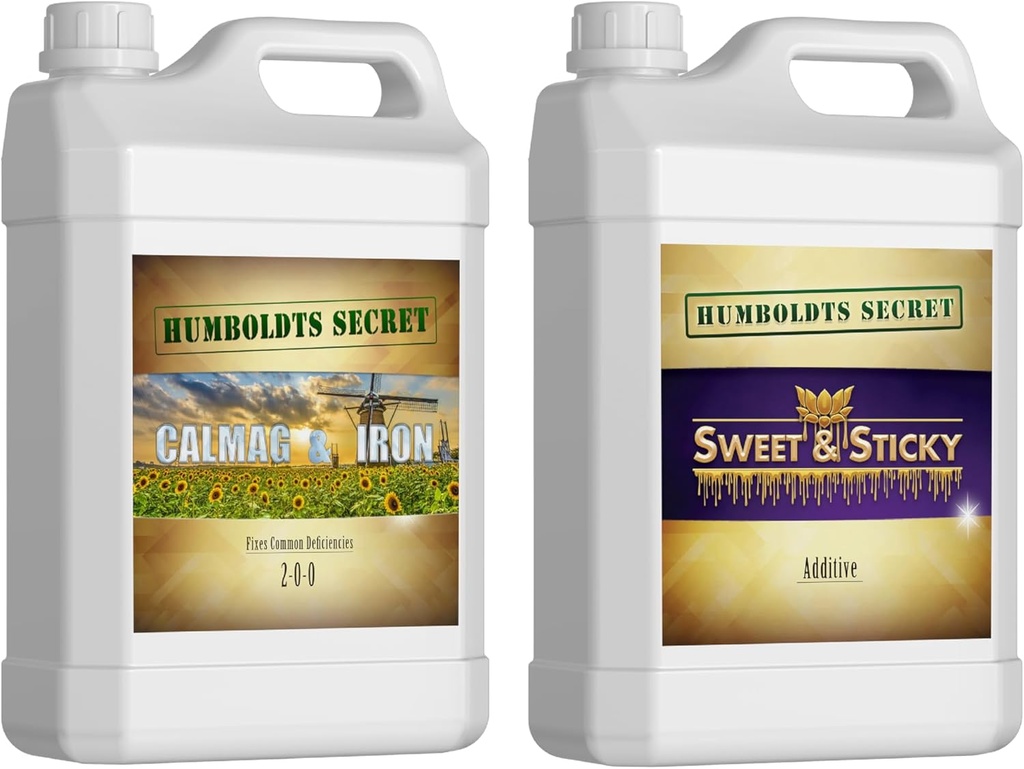 Humboldts Secret CalMag & Iron Supplément – soutient le stade végétatif et fleuri (32 oz) avec/douce et collant – Carbohydrate et Saccharide Source d'énergie – Énergie pour les plantes (32 oz)