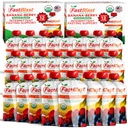 Frutta Smoothie Pouches Banana Berry- 2 Packs, 24 Pcs Smoothie Meal Sostituzione- USDA Organic Snacks sani per adulti, Squeeze Pouches per bevande per adulti, alimenti morbidi, prodotti lattiero-caseari senza glutine