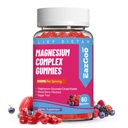 Magnesium-Gummien 800mg - Vitamin D3, C, B6, B12 & Zink-Komplex mit Magnesium-Glycinat, Citrat & Malat, Magnesium-Komplex-Gummien für Muskel, Mood & Energie, Vegan 60 Zähler