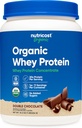 Nutricost Organic Whey Protein Concentrato, Double Chocolate Flavored, (1LB) - Senza glutine, Non OGM