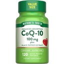 Nature's Truth CoQ10 100mg | 120 Softgels | Hohe Absorption | Non-GMO & Gluten Free Coenzyme Supplement | mit Schwarz Pfeffer Extrakt