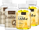 Zeolite Detox Kapseln(2 Packung) + SAM-e Gummies(2 Packung)