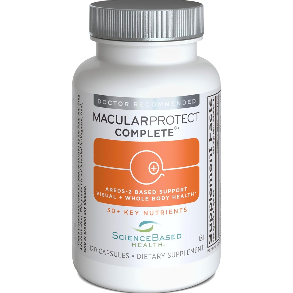 MacularProtect Complete – AREDS 2 Eye Health Supplement mit Daily Multivitamin – 30+ Schlüsselnährstoffe mit Lutein & Zeaxanthin - unterstützt Augen, Vision & Ganzkörpergesundheit – 120 Kapseln