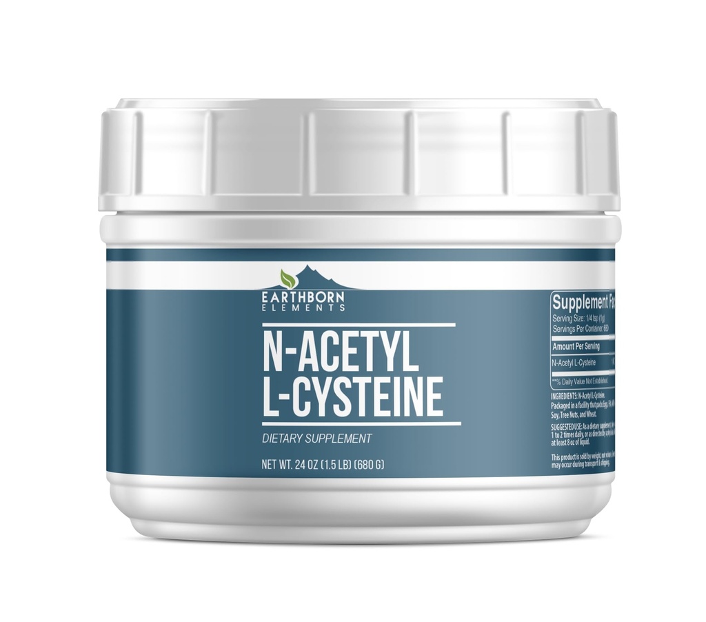 Earthborn Elements N-Acetyl L-Cystein (1,5 lb), Nahrungsergänzungsmittel, Heilschlauch
