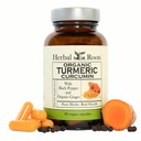 Racines à base de plantes - Capsules Curcumine curcuma curcuma - Extra Strength - Supplément curcuma biologique pur de 1000 mg, extrait de curcuma normalisé à 95 % avec poivre et gingembre biopérine