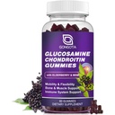 Glucosamin Chondroitin Gummies - 2-Pack, extra Stärke 1500mg Glucosamin mit MSM & Elderberry, Flexibilitätsunterstützung, beste Cartilage & Immununterstützungsergänzung für Männer und Frauen - 60count (1 Pack)