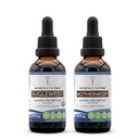 Bugleweed USDA Organic and Motherwort Liquid Extract (2 St.) | Alkoholfreie Tinkturen | Organic Bugleweed (Ze Lan, Lycopus Virginicus) und Motherwort (Leonurus Cardiaca) Getrocknete Kräuter (2x2 fl oz)