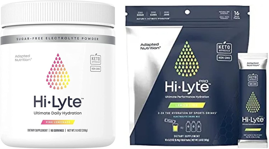 Hi-Lyte Pro Hydration Packets, 16 Einzelgetränke Packets | Orange | Keto K1000 Elektrolytpulver | Hydration Supplement Getränke Mix | Roh Mineral Flavor